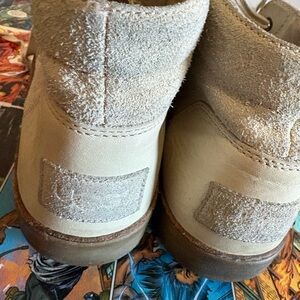 UGG Beige Suede High-Top Sneakers